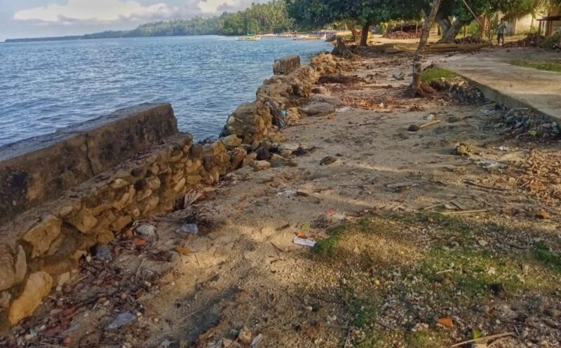 Talud yang Rusak Selama Tiga Tahun di Desa Foli