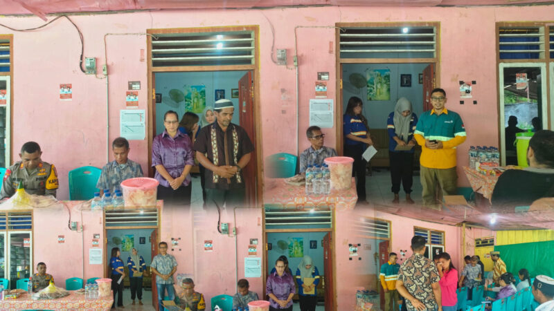 Saat pembacaan doa dan syukuran