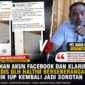 Tangkapan Layar Unggahan Akun Facebook/ Insert: Foto Kadis DLH Haltim yang tayang di Pemberitaan