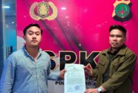 Mursid Ar Rahman saat melapor ke Polda Metro Jaya. (Photo: Ist)
