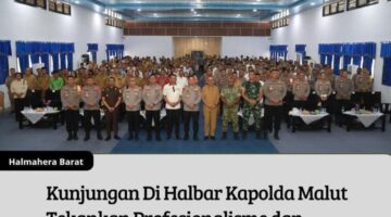 Kunjungan Di Halbar Kapolda Malut Tekankan Profesionalisme dan Pencegahan Miras